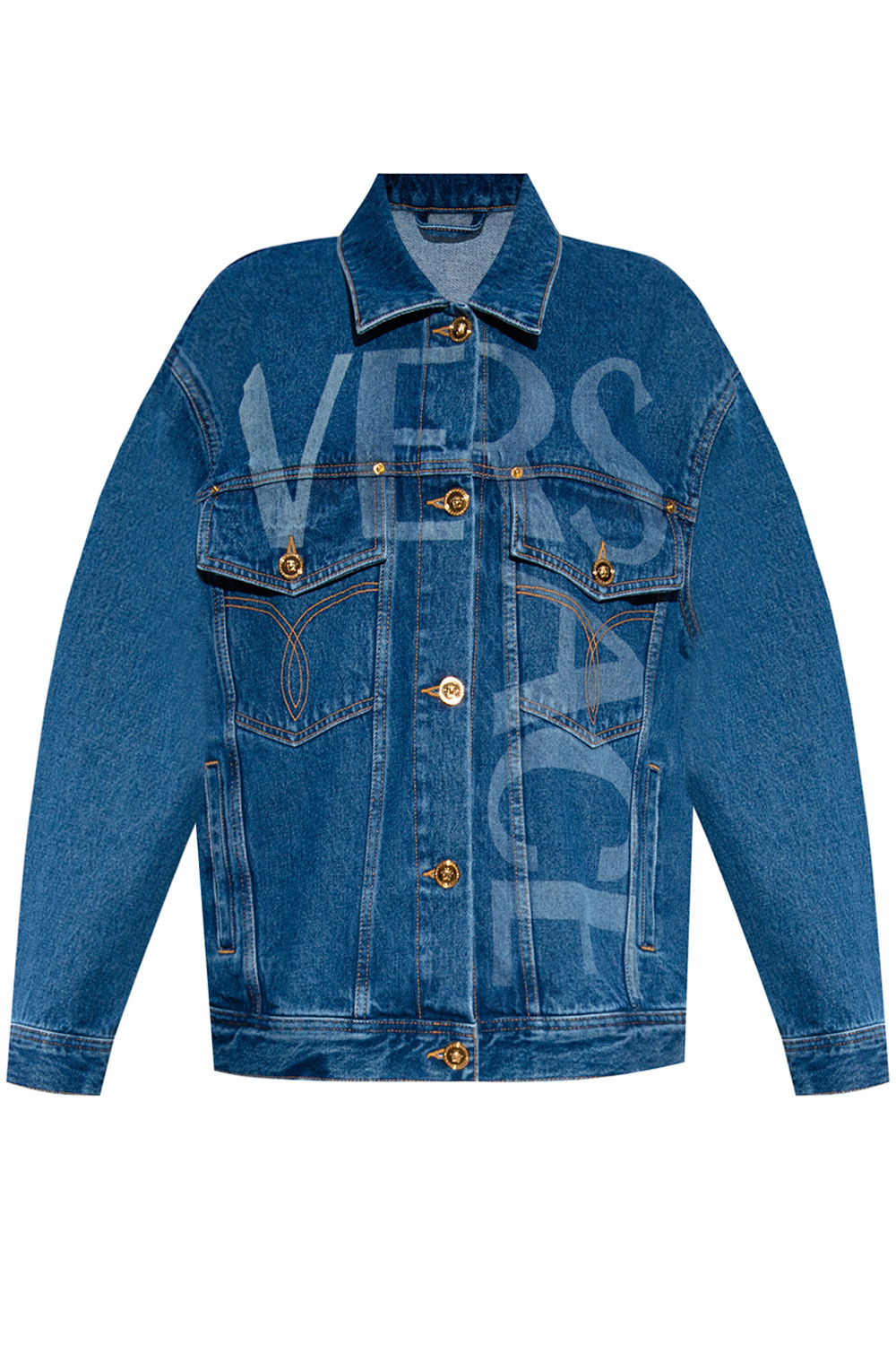 Denim jacket Versace - Vintage Military Hooded Jacket - IetpShops
